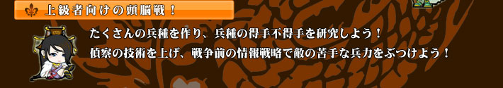 上級者向けの頭脳戦！